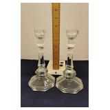 Glass candle holders
