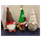 Large Christmas plush gnome lot (3)