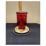 Perky pet glass mason jar humming bird feeder