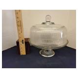 Anchor Hocking Monaco pedestal cake plate