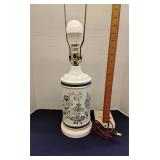 Apothecary lamp blue & white