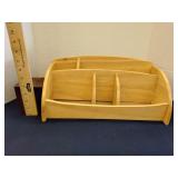 Wooden desk organizer