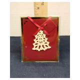 Lenox pierced tree charm ornament