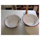 Enamelware pans (2)