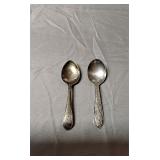 Sterling spoons (2)