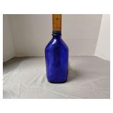 Cobalt blue Phillips medicine bottle