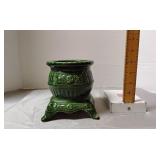 Ceramic stove shaped planter
