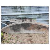 Concrete outdoor bench