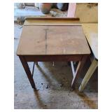 Wooden lift top school desk