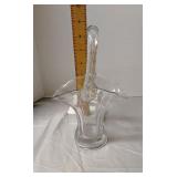 Duncan & Miller clear glass wedding basket