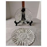 Glass fruit plates (2)