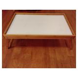 Folding lap tray