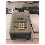 Remington adding machine, as found