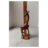 Hand carved giraffe