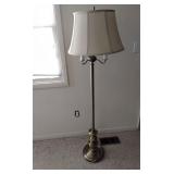Brass floor lamp, works
