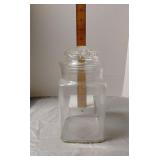 Glass canister jar