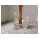 Vintage glass bud vases