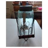 Mason jar w/ carrier zinc lid
