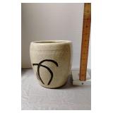 Ceramic crackle glazed planter