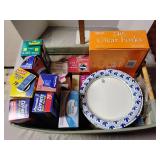 Tote of kitchenware
