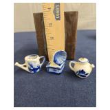 Blue & white miniatures
