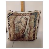Giraffe throw pillow