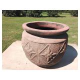 Heavy terra-cotta pot