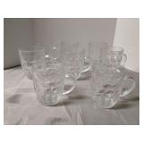 Glass thumbprint mug lot