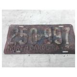 North Carolina plates 1935