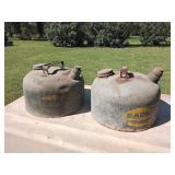 Metal gas cans (2)