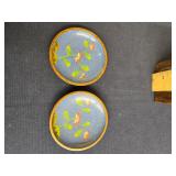 Cloisonne enamel trinket dishes