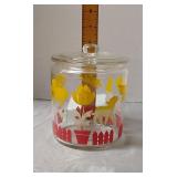 Vintage anchor hocking glass canister 1950s