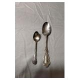 Sterling spoons (2)