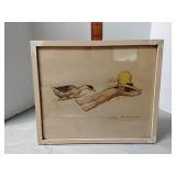 Whimsical framed print 12.75' x 16.75'