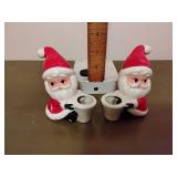 Vintage Santa Claus candle holder