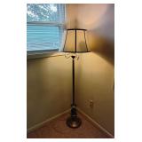 Brass floor lamp