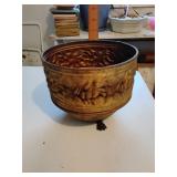 Brass flower pot