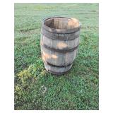 Large wooden barrel