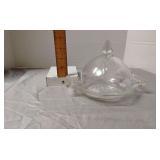 Jeannette Glass Baltimore Pear glass butter dish