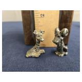 Pewter figurines