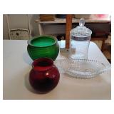 Assorted glassware lot
