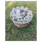 Basket of canning jars