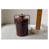 Ceramic stoneware cheese crock