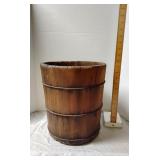 Antique wooden bucket
