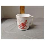 Vitrock milk glass little Bo Beep mug