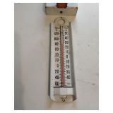 Metal wall thermometer