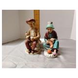 Porcelain couple figurines