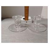 Glass candle holders