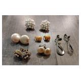 Screwback & clip on earring lot