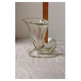 Heisey glass cornucopia vase